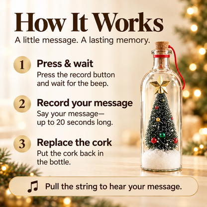 BottledLove® Personalized Christmas Voice Bottle